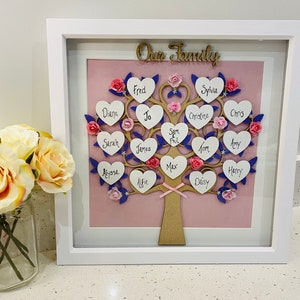 Grandchildren Family Tree Frame, Mothers Day Gift, Personalised Gifts, Anniversary gift, Gifts, Home Gifts, Home Decor, Gifts for Nan, zdjęcie 5