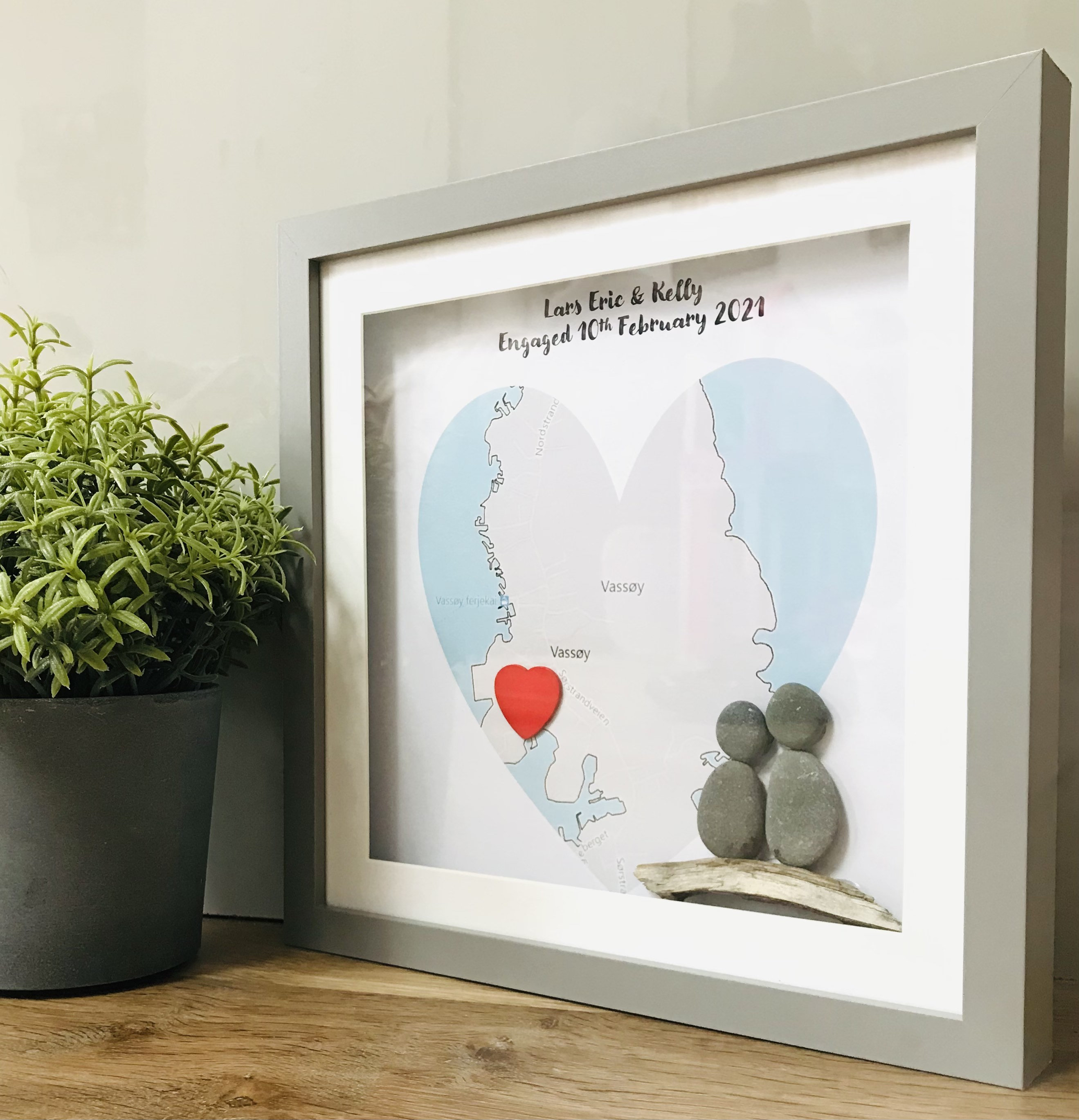 Personalised Engagement Gift Box Frame Engagement Gift for Etsy UK