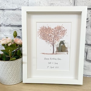 Personalisierte Hochzeitsgeschenk, Hochzeit Rahmen, personalisierte paar Rahmen Hochzeitsgeschenk Paare Geschenkideen Hochzeit Kieselstein Rahmen, Hochzeitsgeschenk