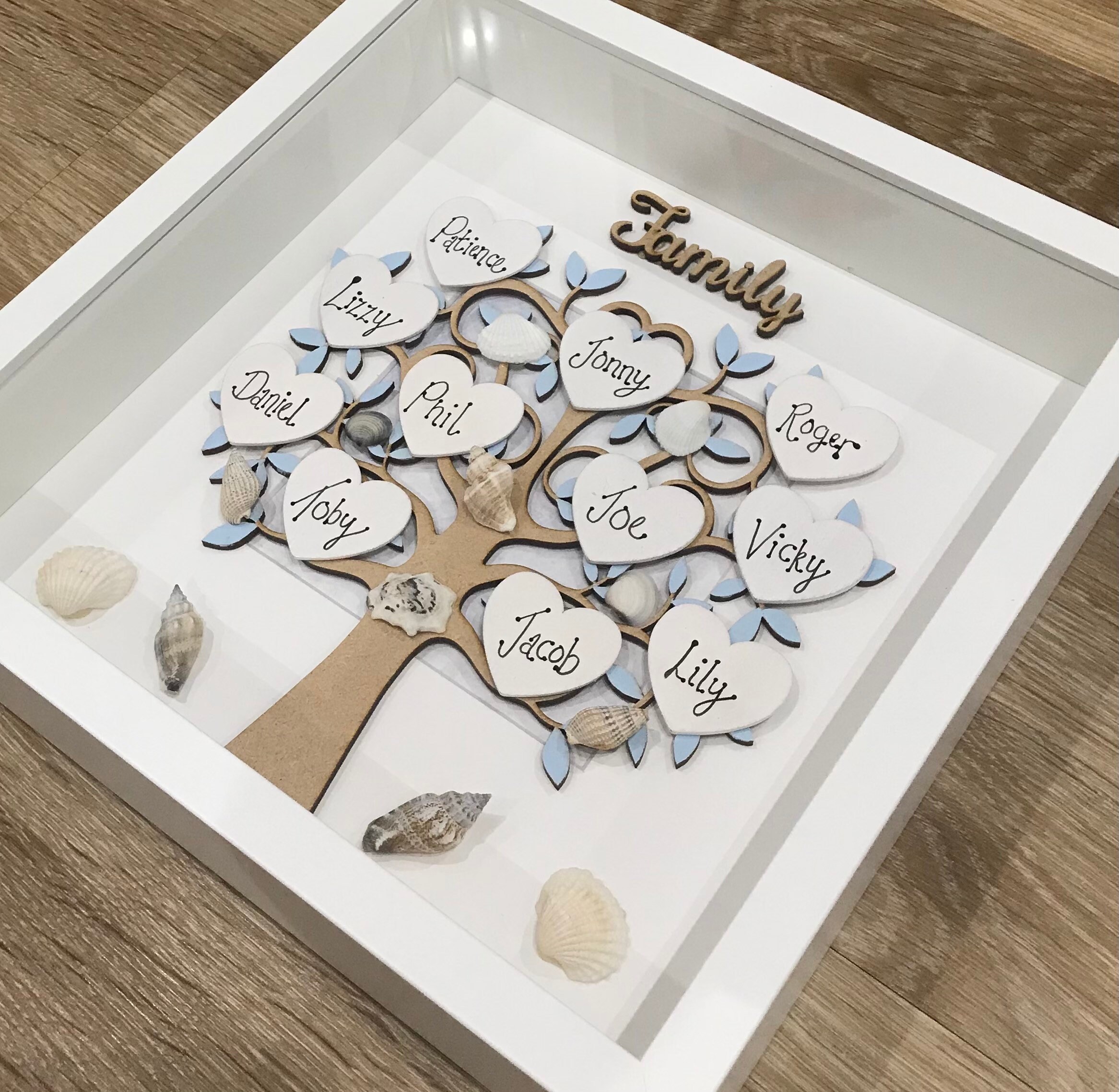 Family Tree Frame Personalised Family Tree Personalised | Etsy