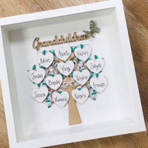 Grandchildren Family Tree Frame, Mothers Day Gift, Personalised Gifts, Anniversary gift, Gifts, Home Gifts, Home Decor, Gifts for Nan, zdjęcie 1