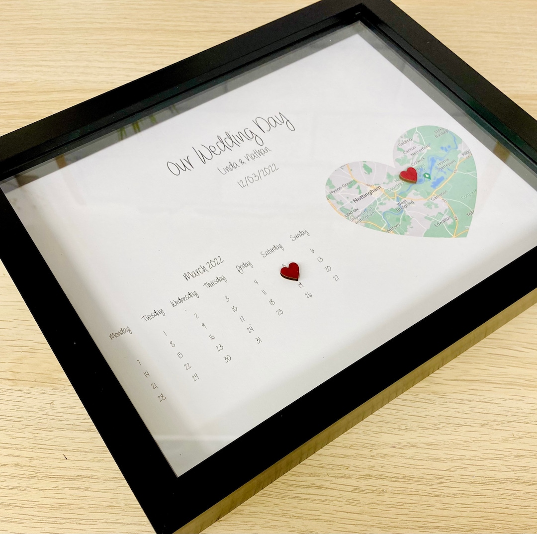 Personalised Engagement Frame, Engagement Gifts, Engagement Box Frame ...