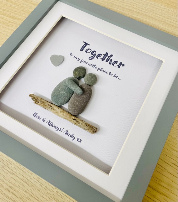 Couple Gift, Gift for Him, Personalised Gifts, Couple Pebble Art, Gift for  Her, Home Gift, Best Valentines Gift Ideas, Gift for Husband 