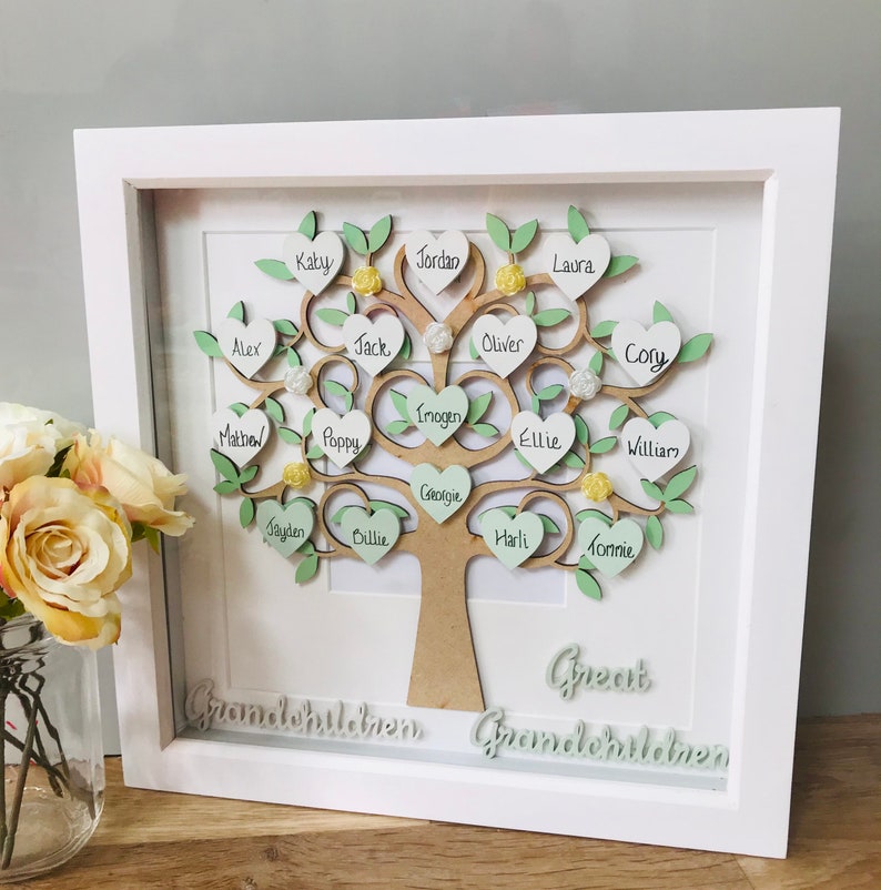 Grandchildren Family Tree Frame, Mothers Day Gift, Personalised Gifts, Anniversary gift, Gifts, Home Gifts, Home Decor, Gifts for Nan, zdjęcie 3