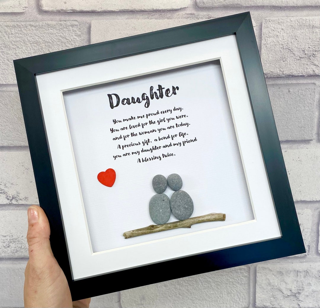 Personalised Daughter Gift, Daughter Frame, Pebble People, Gift From ...