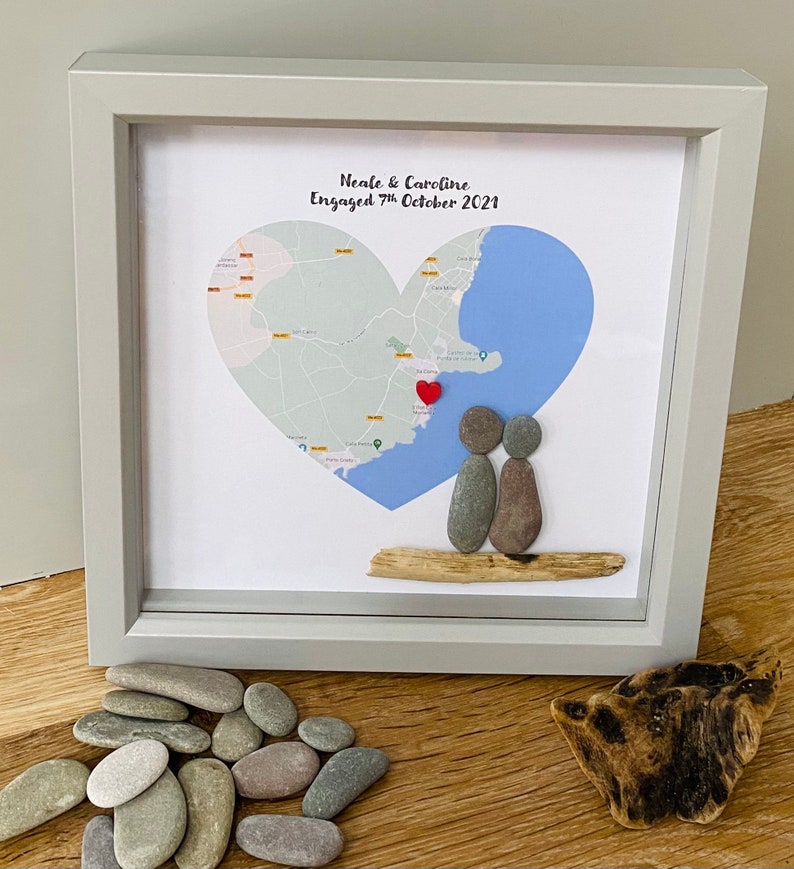 Personalised Engagement Gift Box Frame Engagement Gift for Etsy UK