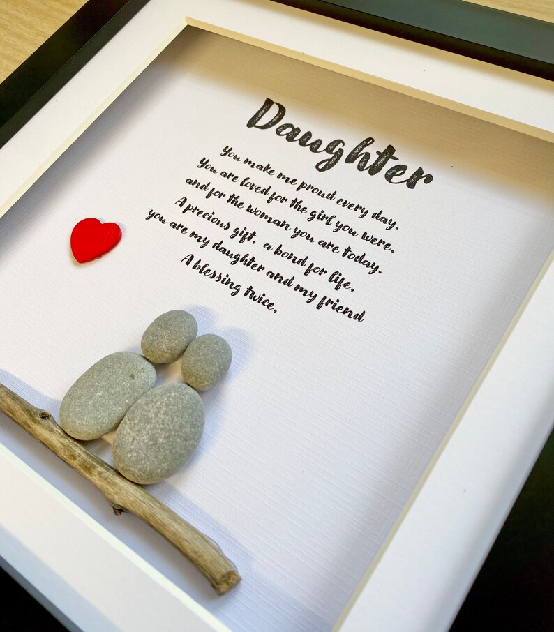 Personalised Daughter Gift, Daughter Frame, Pebble People, Gift From ...
