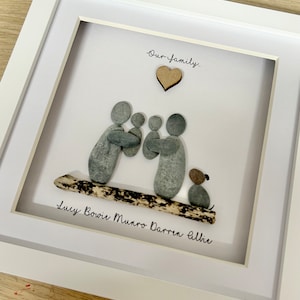 Personalised New Baby Gift - New Baby Pebble Art Gift - New Mum Pebble Picture - Newborn Gift - Christening Gift - Baby Shower Gift - Baby