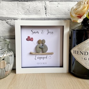 Personalised Engagement Gift, Box Frame, Engagement Gift for Couples ...