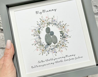Mummy Pebble Art, Mum, Mothers Day Gift, Personalised Gifts, Christmas gift, gifts for her, Mother gift, Mom, Mam, Mummy