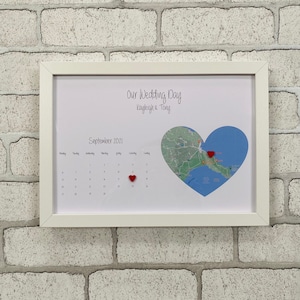 Personalisiertes Hochzeitsdatumsgeschenk, Hochzeitsgeschenke für Freunde, Hochzeitsgeschenke, Hochzeitsboxrahmen, Geschenk für Paare, Geschenk für den Ort der Hochzeit, Hochzeitsgeschenk