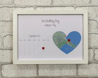 Personalised Wedding Date Gift, Friend Wedding Gifts, Wedding Gifts, Wedding Box Frame, Couples Gift, Wedding Location Gift, Wedding Gift