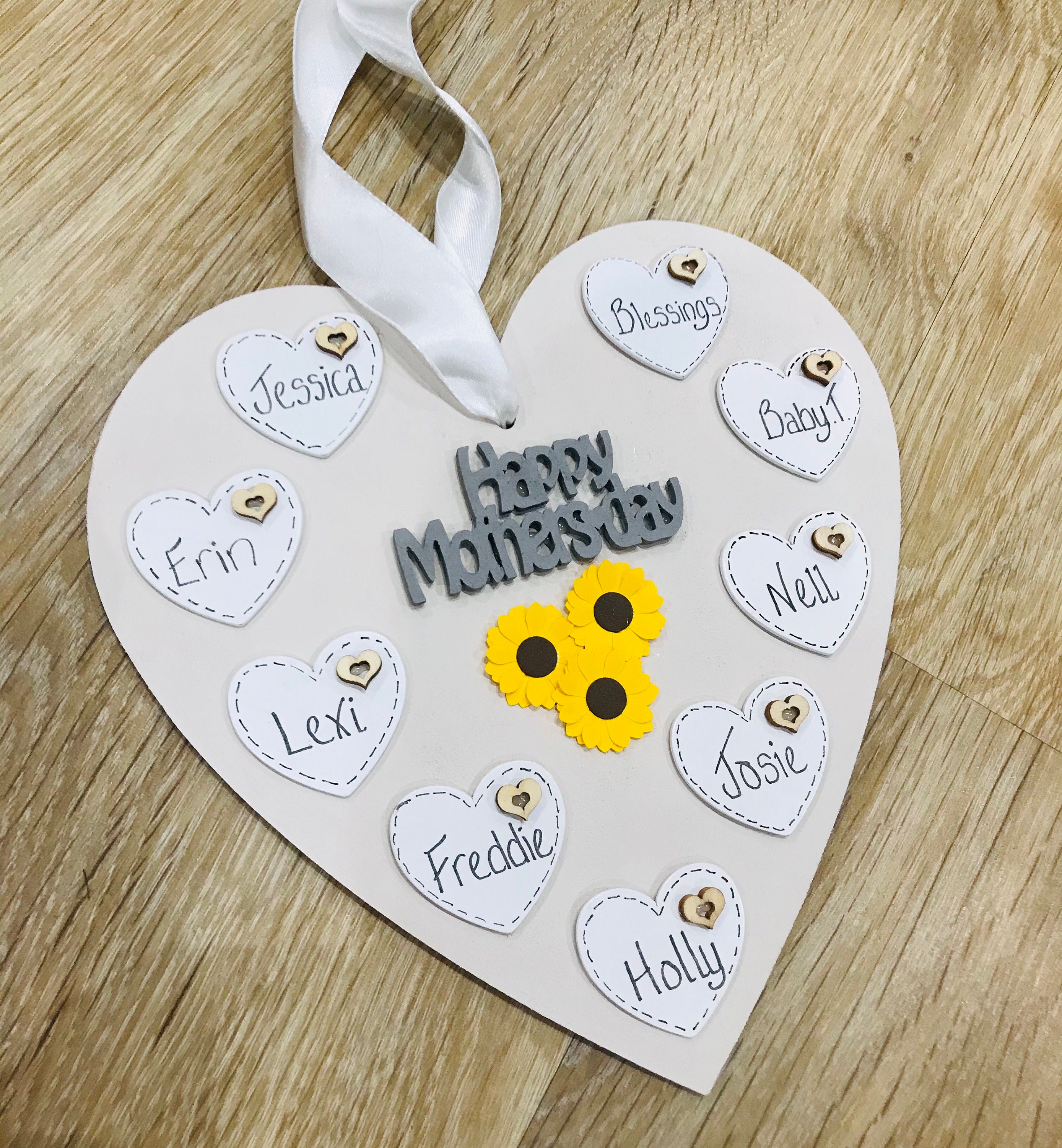 Wood Plaque Sunflower I'm Always with You Personalized Name