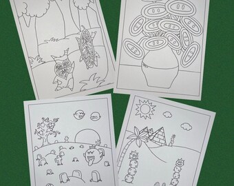 Download Nintendo Coloring Etsy