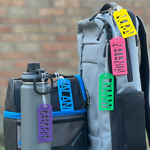 Personalized Name Tag for Backpacks, Personalized Luggage Tag, Bag Tag, Bag Charm