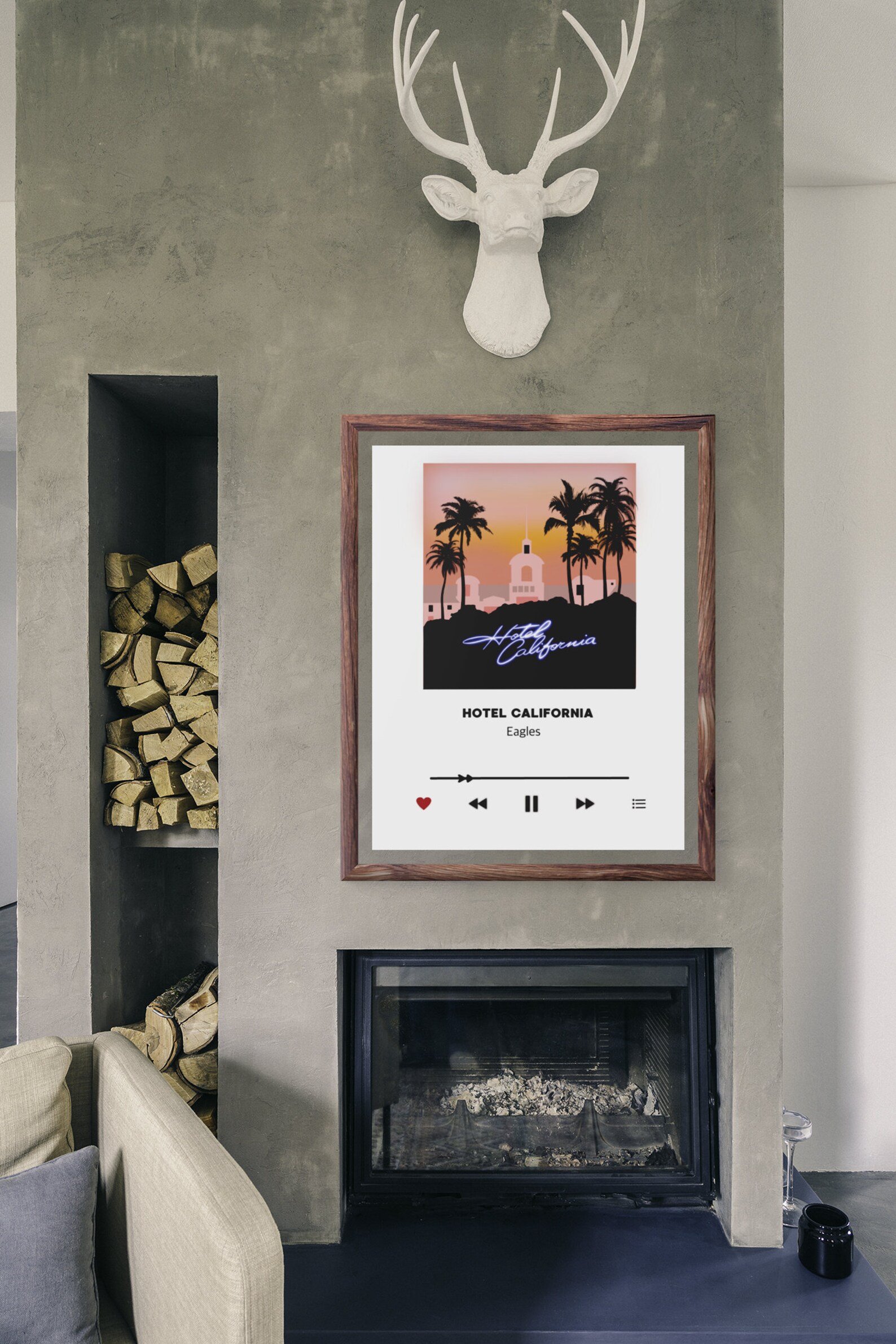 Eagles Hotel California Art Print Wall Decor Wall Art Etsy