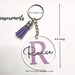 Acrylic Keychain Personalized Monogram Keychain With - Etsy