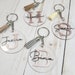 Acrylic Keychain, Personalized Monogram Keychain With Tassel,2