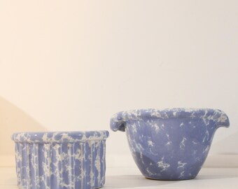 Bennington Pottery David Gil 1880 Elements Blue Batter Bowlvintage