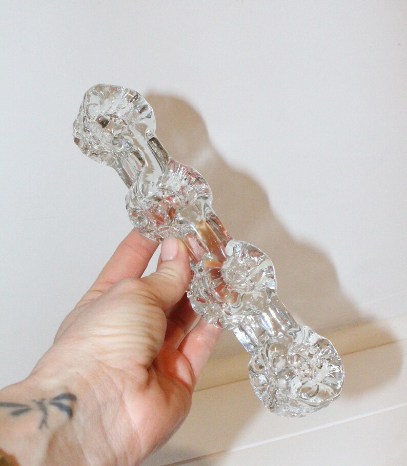 Vintage Crystal Candle Holder Centerpiece