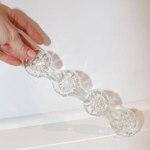 Vintage Crystal Candle Holder Centerpiece