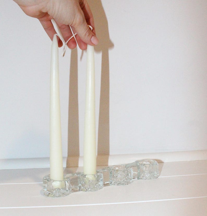 Vintage Crystal Candle Holder Centerpiece
