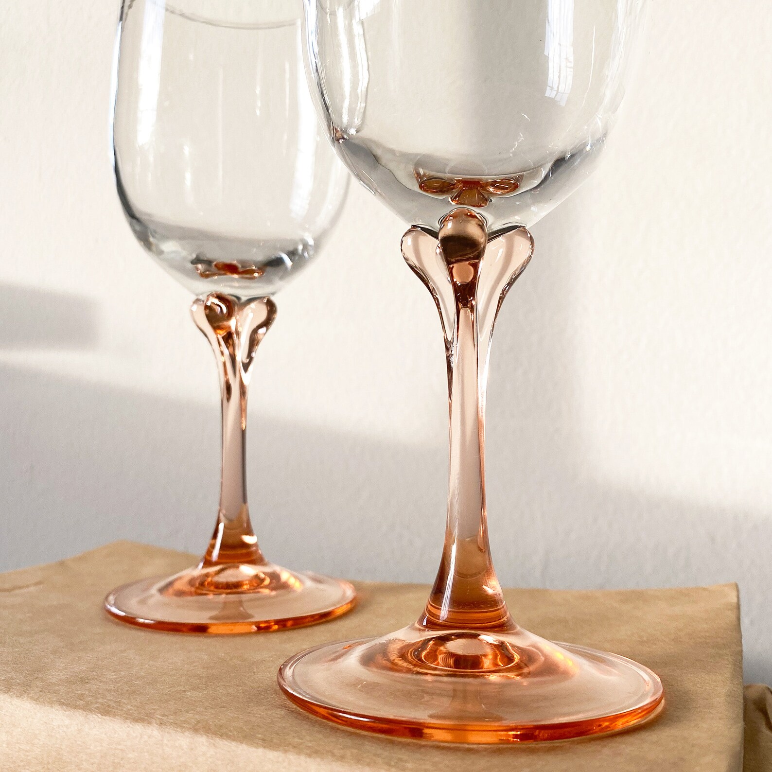 Coupe Wine Glasses Set di 2 Vintage Champagne Classes Coupe Etsy