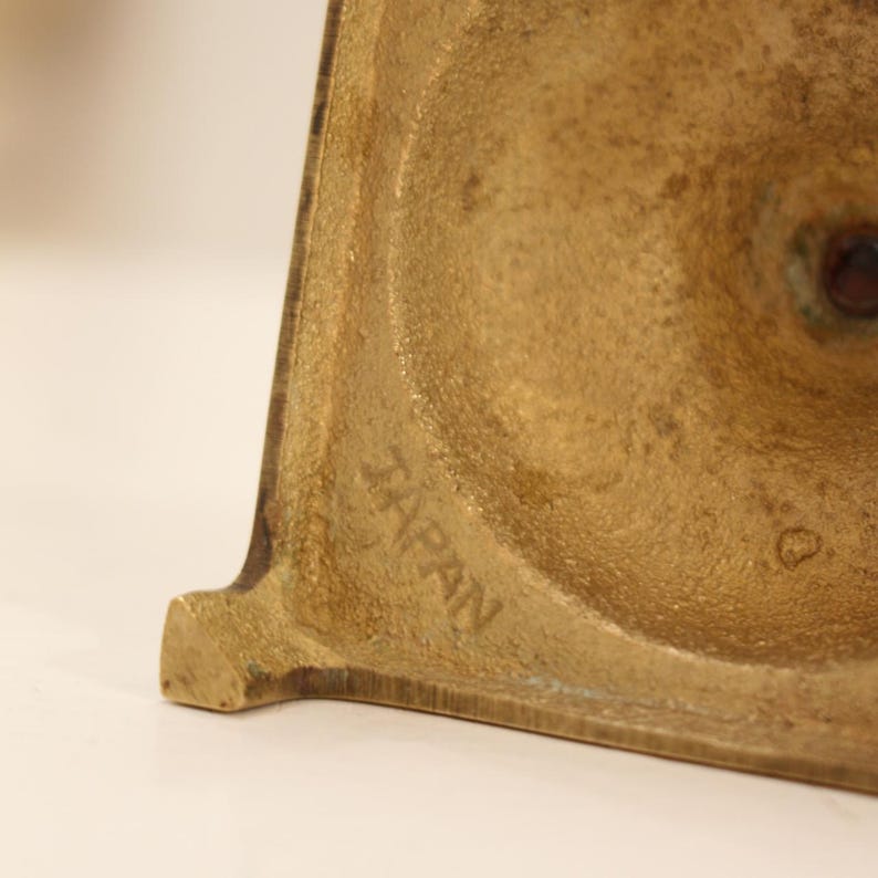 Vintage brass candle holder made in Japan