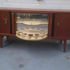 AVAILABLE TO COMMISSION - Revolving Mid century Vintage Beautility Cocktail Cabinet/Sideboard