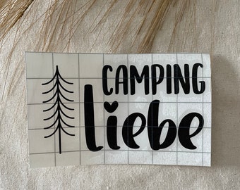 Autoaufkleber: Campingliebe | Aufkleber, Camping, Wohnwagen, Vanlife