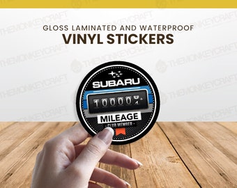 Subaru High Mileage Club Vinyl Sticker | Car Decal | Subaru Impreza Forester BRZ Ascent Outback Crosstrek Legacy WRX STi SVX | High Miles