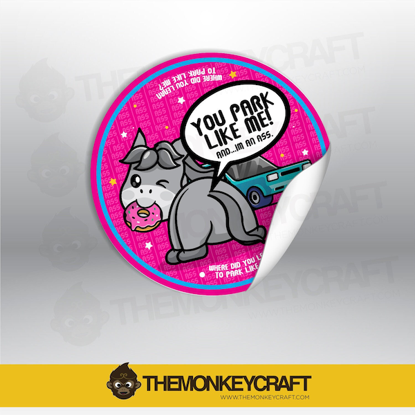 Bad Parking Stickers Etsy