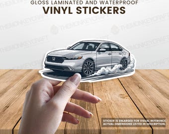 Honda Accord, Accord Sedan, VTEC, Honda Life, Accord Society, Accord Sticker, Accord Sport, Car Vinyl, Car Decal, Animated Cars, Car Decals