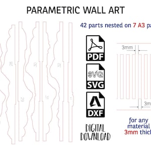 Wall Art Panel Jesus, Parametric Vector template, Decorative Panel SVG, PDF, DXF, Digital Download image 2