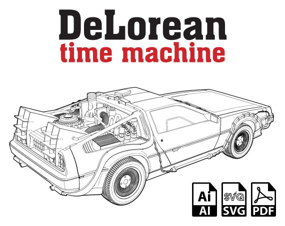 DeLorean DMC-12 Zeitmaschine Zurück in die Zukunft Back to the