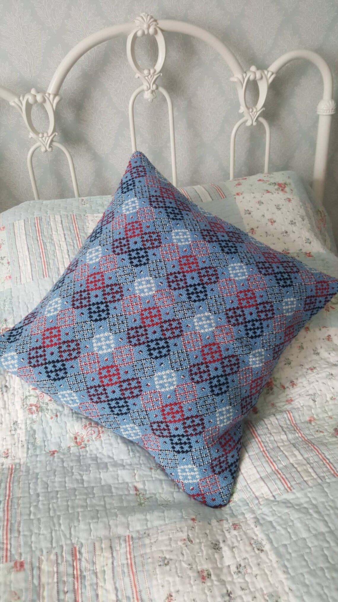 Welsh Tapestry Cushion Welsh Wool Cushion Welsh Blanket Etsy