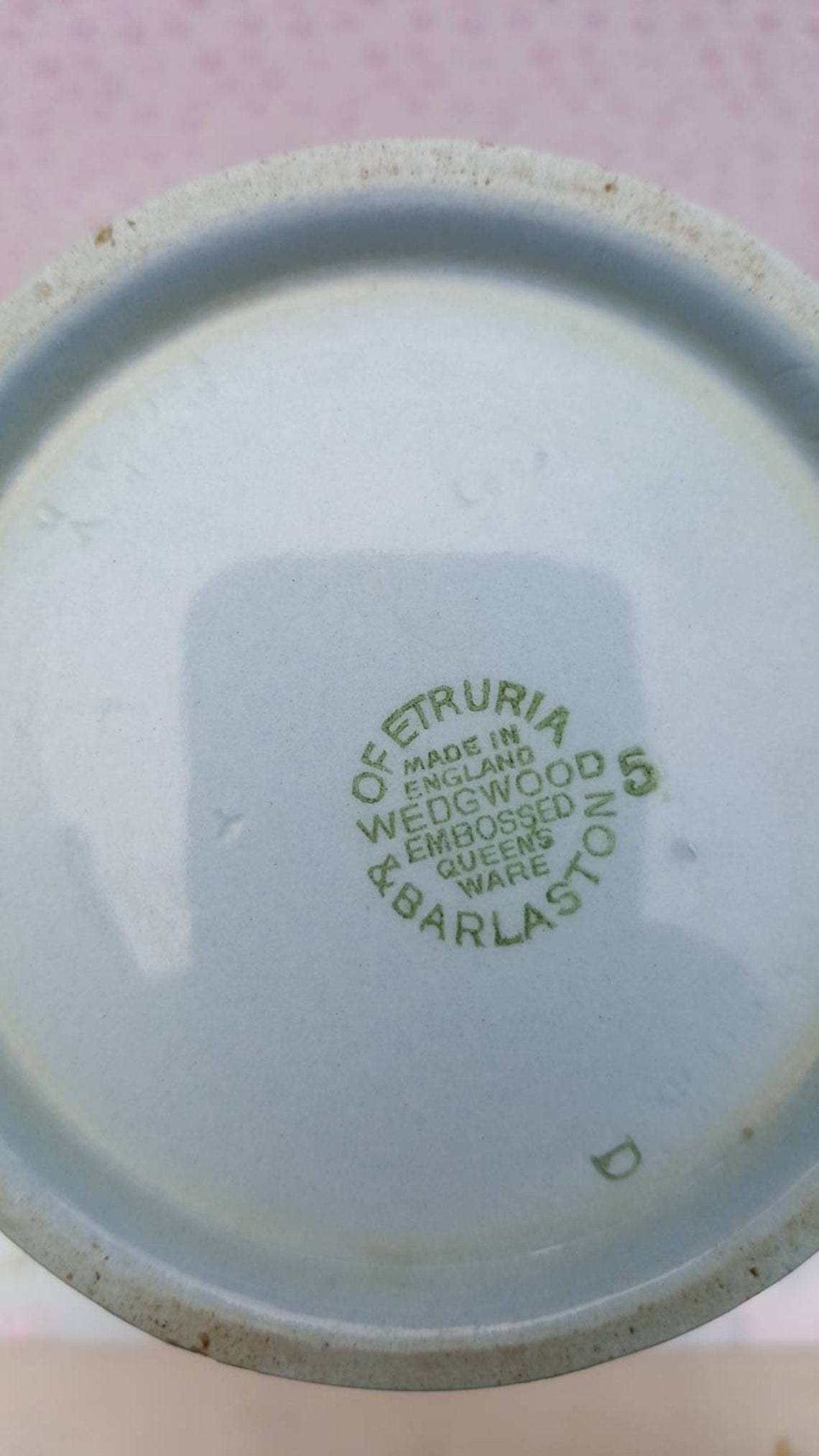 WEDGWOOD Blue Queensware Jug With Rope Handle Vintage Blue Etsy