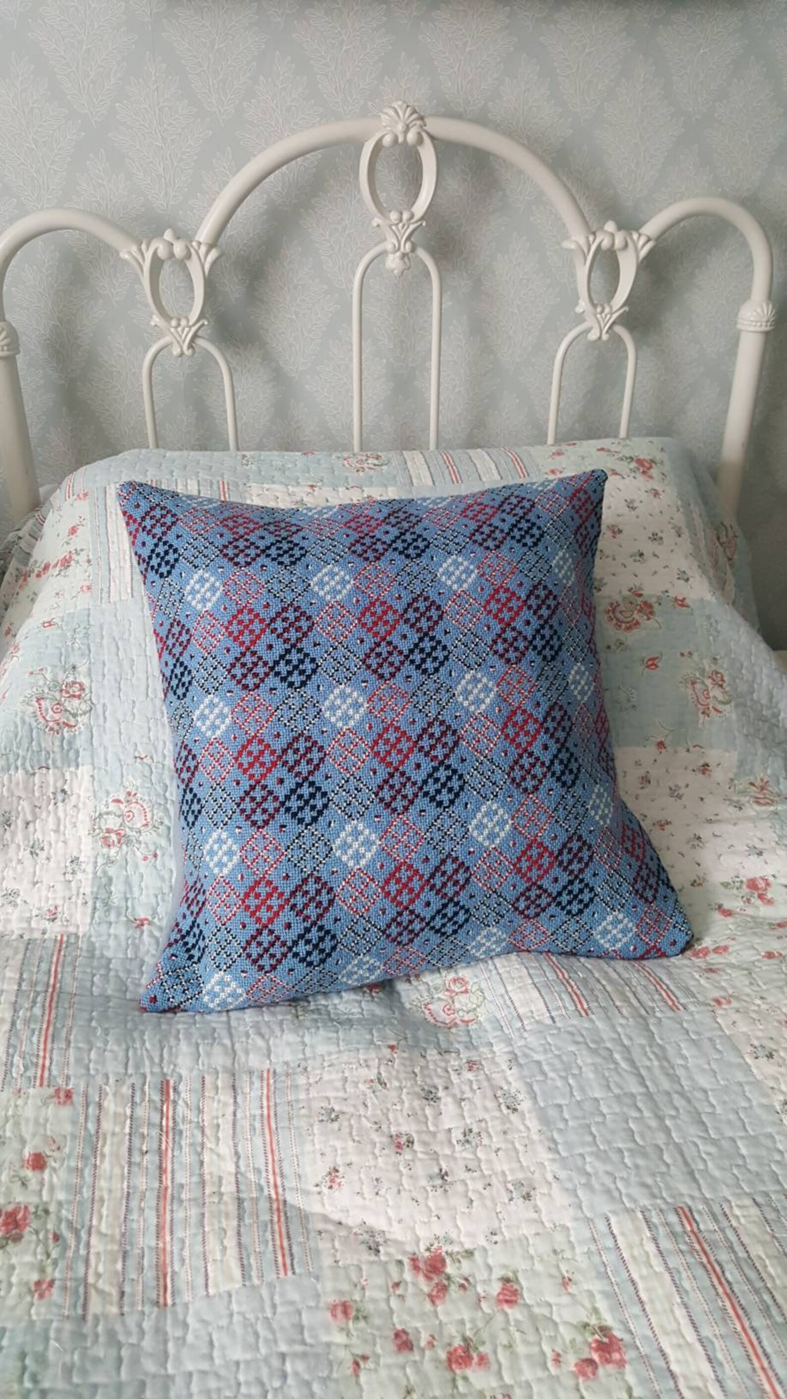 Welsh Tapestry Cushion Welsh Wool Cushion Welsh Blanket Etsy