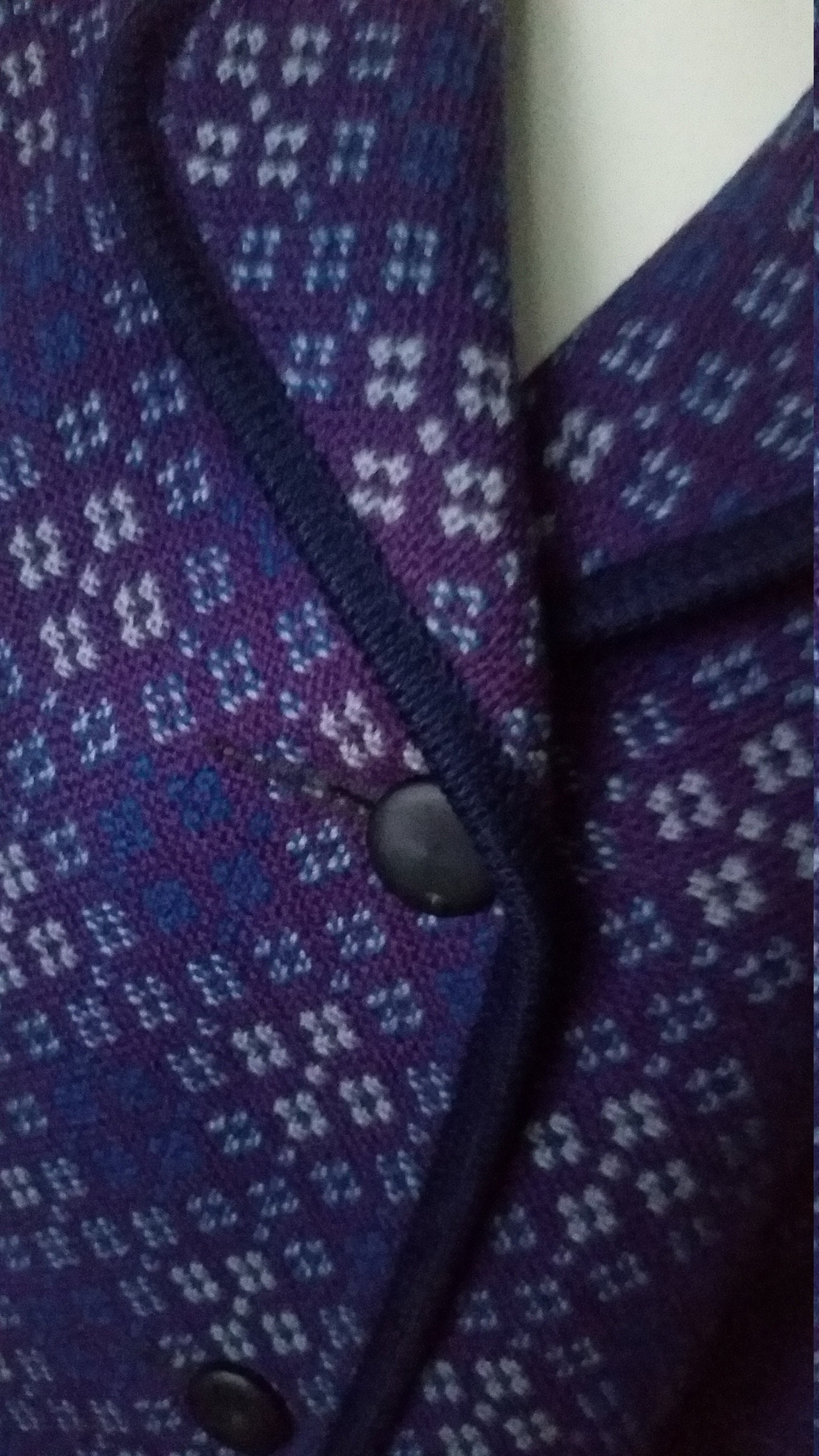 Welsh Tapestry Coat Blue 1960s Wool Coat Mid Century Modern Etsy