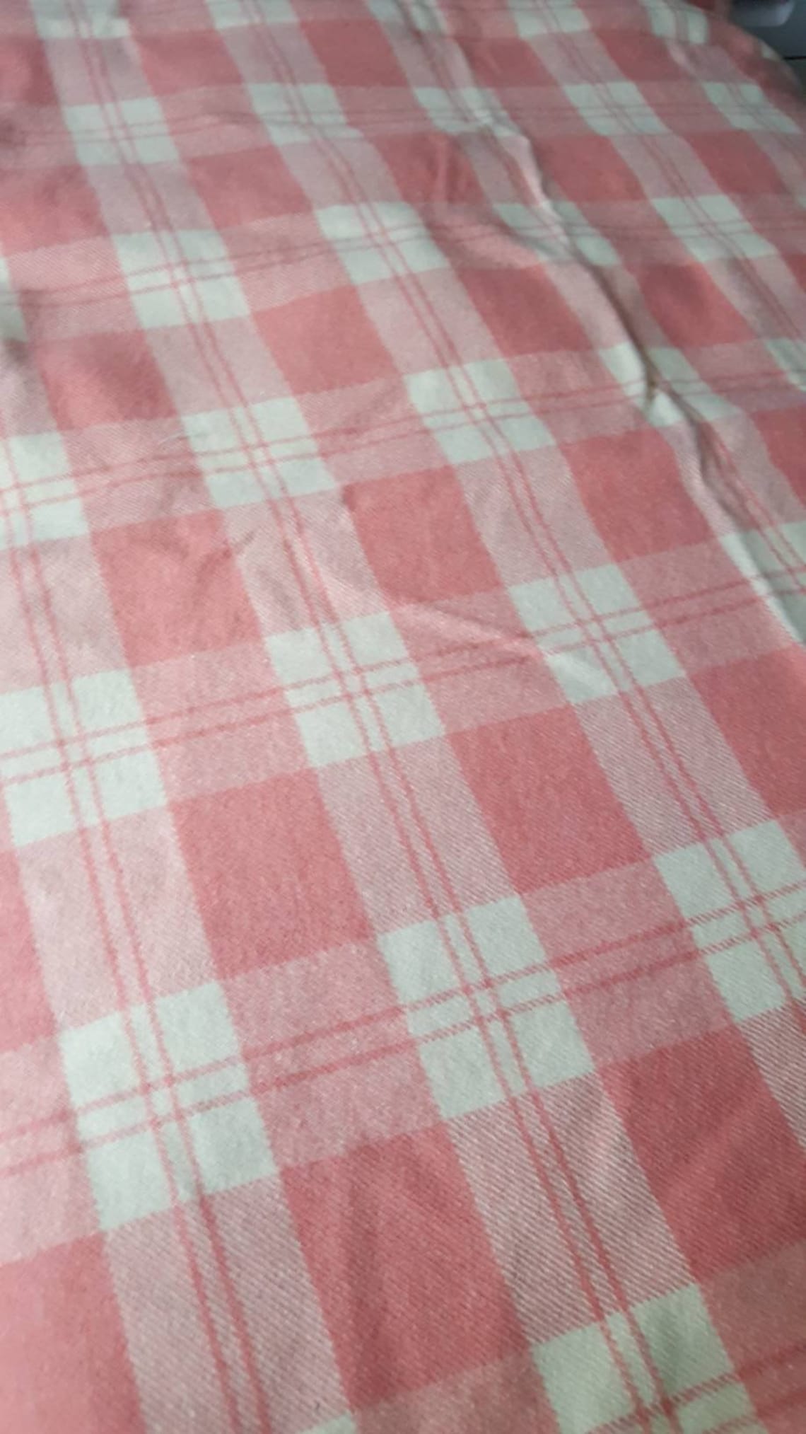 Pretty Welsh Blanket Vintage Wool Blanket in Coral Pink & Etsy