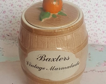 Govancroft Vintage Marmalade Pot: Scottish Ceramic Preserve Jar