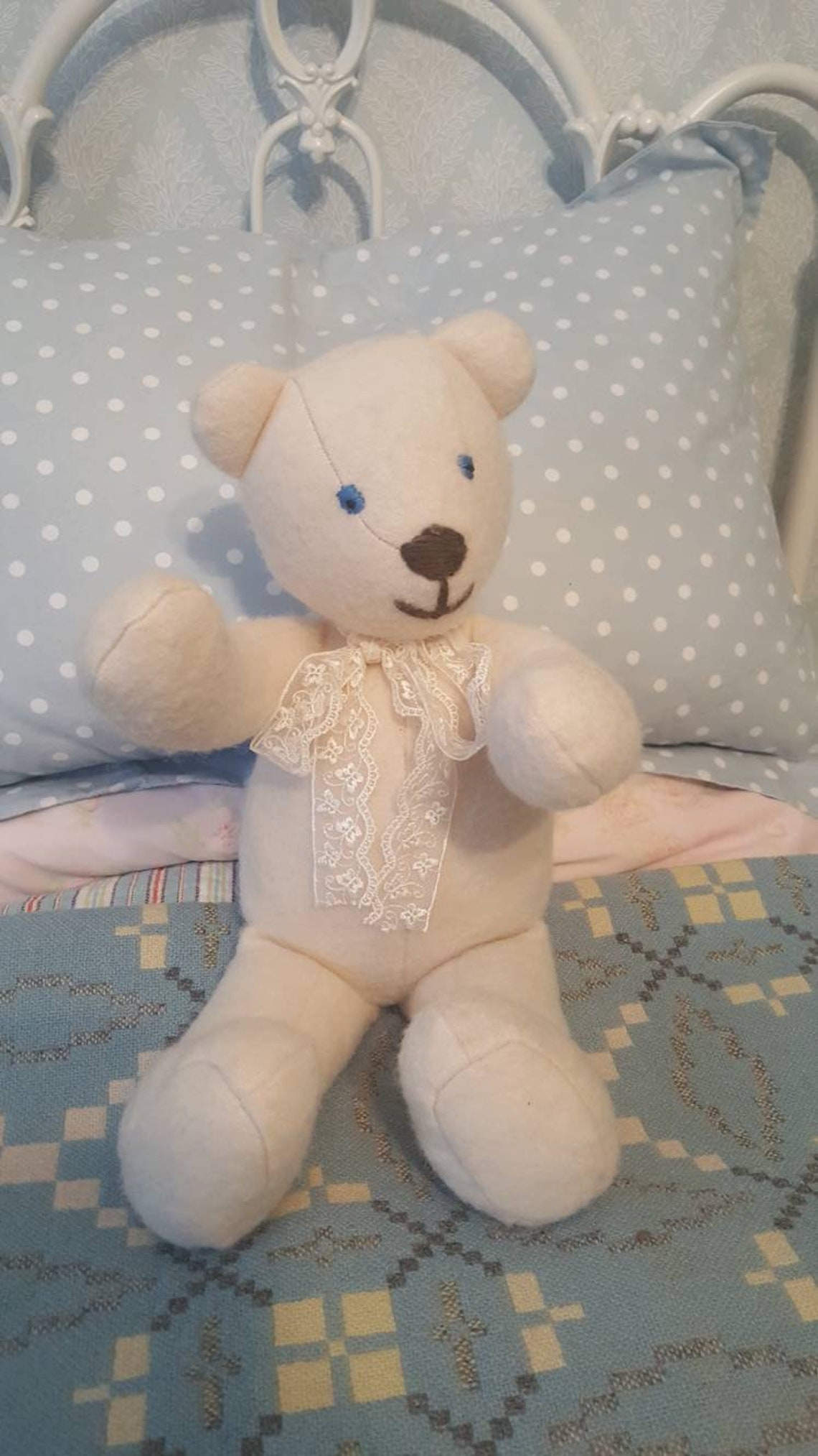 Welsh Blanket Teddy Bear Handmade from Recycled Vintage Welsh Etsy