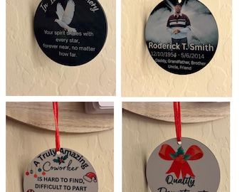 Personalized 3-Inch Round Sublimation Ornaments – Custom Keepsakes for Any Occasion