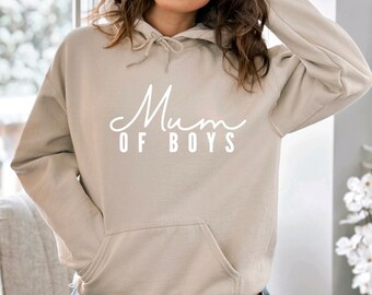 Mum of Boys Hoodie Mom T shirt Gift for Mom Mothers Day Gift Gift for Her Mum Mummy Jumper Etsy UK