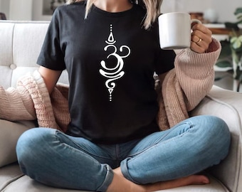 Breathe symbol Unisex T-Shirt | Casual Cotton Tee For Her | Yoga T-Shirt | Meditiation Shirt |
