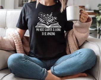 Currently blushing over fictional men Unisex T-Shirt |Casual Cotton Tee Her | Flower Botanical Book T-Shirt  | Book Shirt