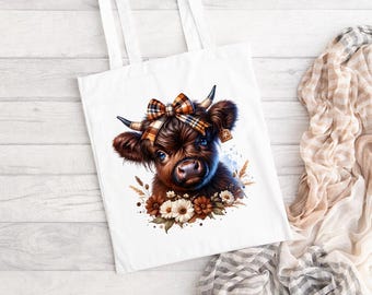 Highland Cow Tote Bag - Highland Cow - Highland Cow Gift