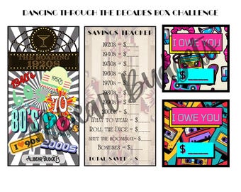 Dancing Through the Decades Savings Box Challenge | PDF | Digital Download
