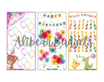 Birthday Celebration Mini Savings Challenges | A6
