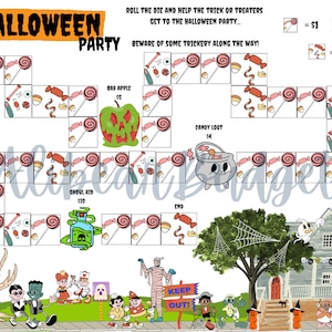 Savings Dice Board Game | Halloween Party | Digital | Cash Envelope Budget Challenge